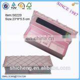Pink Colour Paper Mirror Hair Extension Packaging Box