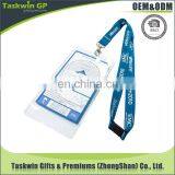 Flat and Stain Printed Polyester Lanyards Material id Badge Holder Lanyard for Sale