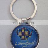 Custom Design Metal Keychains With Epoxy Flower Shape thumbnail-3