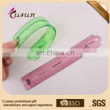 Soft PVC 8 inch 20CM custom flexible plastic ruler in wenzhou