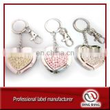 Promotional High Quality Customized Table Top Use Key Chain Type Custom Crystal Decorarion Souvenir Bag Hanger