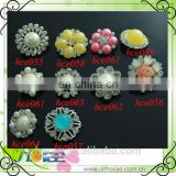 silver alloy button rhinestone accessories button for craft and hair accessory handmade