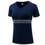 Women V Neck Twist Short Sleeve T Shirt thumbnail-2