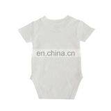 Summer Short Sleeve v Neck Organic Cotton Newborn Baby Romper Suit thumbnail-2