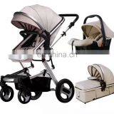 Wholesale Cheap Travel System Luxury Baby Stroller 3 in 1 With Carrycot and Carseat thumbnail-2