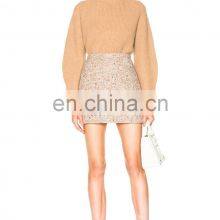 Winter Fashion Ribbed 100% Cashmere Ladies Pullover Sweater thumbnail-5