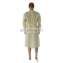 Level 2 Gowns Disposable Yellow PPE Impermeable Isolation Gown thumbnail-2