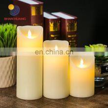 CE ROHS On/off Switch Flameless Home Decoration Parties Pillar Scented Candl LED Candle Set thumbnail-4