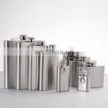 Custom Logo Different Capacity Male Alcohol Whisky Wine Pot Bottle Pocket Portable Stainless Steel Hip Flask thumbnail-2