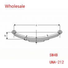 Trailer Axles Leaf Springs SW4B, UNA-212, UNA212，72-42, DE-7242, 93184, PR4B ,4342-17,US-1044 Wholesale thumbnail-3