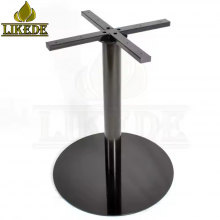 New Black Iron Frame Metal Dining Table Bases Round Steel Table Legs for Chair Use for Hotels and Apartments thumbnail-2