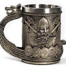 Viking Decor Beer Mug With Dragon Handle Viking Coffee Cup