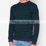 2016 Deep Green Stripe Long Sleeve With Yoke Men's Sweatshirts thumbnail-3