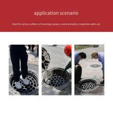 Lubao Ductile Iron Anti - Falling Net Manufacturer for Municipal and Power Inspection, Rain - and - Sewage Well Coverage, and Ditch Anti - Falling Safety Protection thumbnail-4