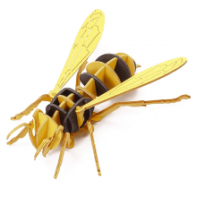 3D Insect Paper Model Bee Assembly Model Paper Crafts 3D Puzzle DIY Toys Gifts for Kids and Adults Teens Boys Girl thumbnail-5