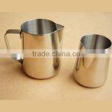20 oz Espresso Coffee Milk Frothing Pitcher, Stainless Steel, 18/8 Gauge Coffee Frother Pitcher thumbnail-6