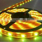 High Quality Amber Flexible DC12V 60pcs/M 3528 Waterproof 4W Led Flexible Strip Light