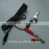 UL SPT-1 18AWG Conductor Copper 2C Cable With DC Plug to 15A Clamp Power Cable thumbnail-2