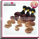 Hot Sale Fashion Sexy 100% Virgin Brazilian 3 Tone Color Ombre Hair thumbnail-2