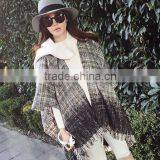 Best Selling Loop Yarns Woven Plaid Fashion Ladies Winter Shawl thumbnail-1