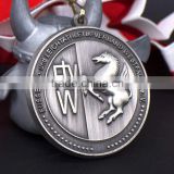 3d custom sport medal,custom metal horse animal medal with ribbon
