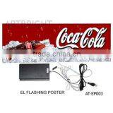 Advertising indoor flashing EL poster(w/o frame)