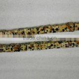 Dalmatian Gemstone Cube Beads thumbnail-1