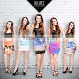 Online Top Selling Personalized Sublimation 3D Print Girls Sexy Mini Skirt thumbnail-1