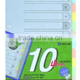 Index paper 10 tabs 90-10Y