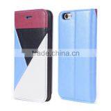 Colorful Spliting Leather Phone Case for IPhone 7 thumbnail-1