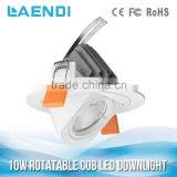 Exported ce Rohs Rotated Led Down Lighting 10w 80Ra 90lm/w LDT-10W-RC