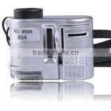 60x Mini Pocket Microscope With Led and UV Lamp