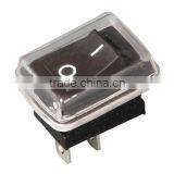 2pins 3pins On-off 6A 250V AC Power Socket Rocker Switch Waterproof Cover Mini Rocker Switch KCD1-101A thumbnail-2