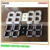 3D White Solid Led Digital Table Clock,/led Desk Clock thumbnail-2