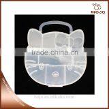 PP Clear Hello Kitty Plastic Box 16x18cm for Girls Hair Accessories