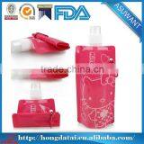 New Design Foldable Water Bag,bottom Gusset Spout Pouch With Hook/drinking Water Bag