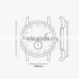 Fashion Style Charm Unisex Watch Changeable Genuine Leather Strap Watch Japan Movement Quartz Sub Dial Watch Small Seconds Watch thumbnail-5