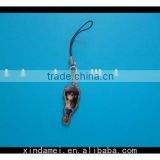 Good quality wholesale cartoon custom Stainless iron phone strap (xdm-mps05)