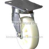 Excellent quality caster - Heavy Duty Stainless Steel Plate 5" 6" 8" inch Nylon wheel - Swivel Caster Max 800KG Loading