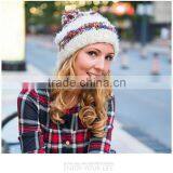Latest Fashion Pretty Elegant Girls Lovely Cute Sublimation Knitted Hat thumbnail-3