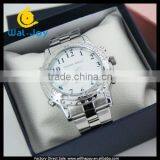 WJ-3550 high quality vogue men japan movement stainless steel talking watch