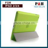 Four Folding Protective Case For IPad 2 Stand Leather Case Smart Cover For IPad 4 thumbnail-4