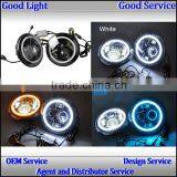 CE OEM 40w 10-30v 7inch Yellow White Braking Light Led Fog Lamp for H-arley J-eep thumbnail-2