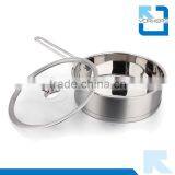 3 Pieces of Stainless Steel Square Stock Soup Pot Set thumbnail-4