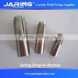 Stainless 304 Drop in Anchor Bolt With Knurling for Curtain Wall Fixings M6 M8 M10 thumbnail-1