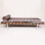 Solid Frame Sofa Bed Barcelona Daybed Modern Leather Couch thumbnail-2