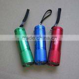 9 Led Aluminum Flashlight With Strap thumbnail-1