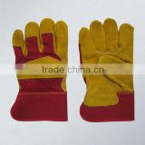 Full palm cow split leather work glove