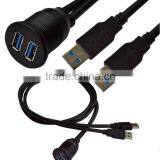 Double Mouth See Waterproof Line Car Shipping Motorcycle Dashboard Panel Data Extension 2 Meters thumbnail-3