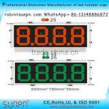 Spanish Led Gas Price Sign Station 8.8.8.8 6inch R/G/Y/W Color thumbnail-4